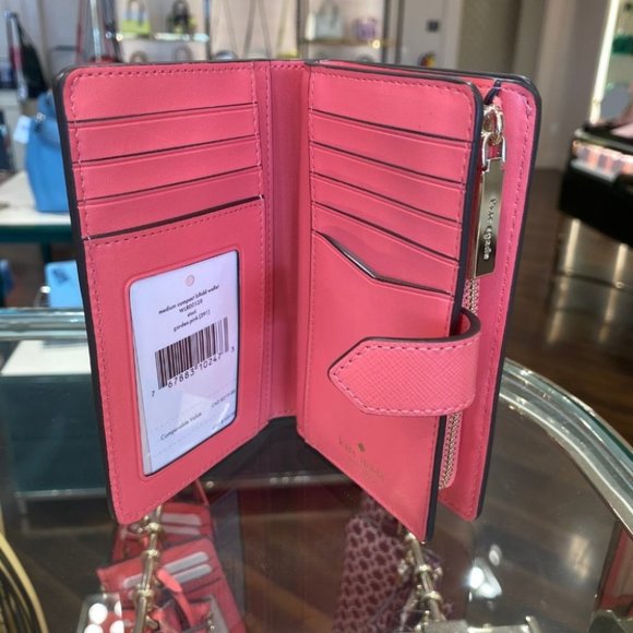 Staci Medium Compact Bifold Wallet Garden Pink - Picture 11 of 11